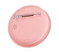 Badge électronique intelligent avec écran haute définition de 4,7 cm pour partager des images et des gifs via une connexion Bluetooth - Couleur noire