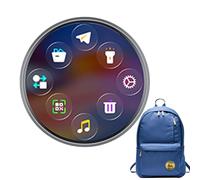 Badge électronique numérique - Écran tactile intelligent de 1,85 pouces, épingle d'image d'anime vidéo de football, matériel électronique portable, accessoire interactif | pour une soirée à thème sur