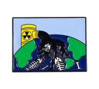 Badge en alliage émaillé, épingle en métal | Badge Save The Sea - Épinglettes lisses et délicates pour chemises, écharpes, pulls, sacs à dos, cravates et chapeaux