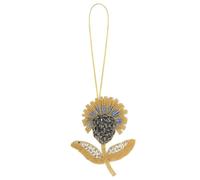 Badge en corde florale avec perles de soleil et strass à paillettes pour embellir vêtements, sac, lanière et accessoires (T)