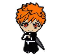 Badge en émail : Kurosaki Ichigo et Zaraki Kenpachi, broche Anime Bleach, Klein, Métal non précieux