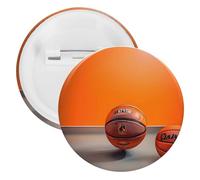 Badge en fer blanc orange personnalisé - Grand bouton artisanal - Convient pour les enseignants, les infirmières, les médecins, le personnel, les cadeaux de fête, 1PCS, Plastique, Plastiques