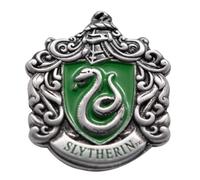Badge en Métal Argenté Émaillé GWCC Harry Potter Serpentard 3,4 cm par 2,3 cm, Vert, Métal