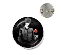 Badge en verre Anime Death Note Cosplay L·Lawliet Killer Yagami Light Pins Badges pour sacs à dos enfants cadeau Hindou Elephant Lord