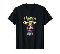 Badge équestre Unicorn Rodeo Champion 2025 T-Shirt