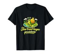 Badge Escargot président de la Ligue de Voyage Lent T-Shirt