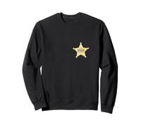 Badge étoile de shérif drôle Police étiquette département Sweatshirt