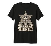 Badge étoile du shérif Adjoint T-Shirt Haut de Gamme