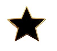 Badge étoile noir uni