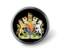 Badge fantaisie en forme d'armoiries royales britanniques, reine d'Angleterre, épingle à revers, broche, cravate, bijoux, décoration pour chapeaux, vestes, chemises