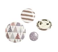 Badge fantaisie Motif géométrique 3 pièces