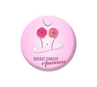 Badge Féminisme Broche Double Usage : Ruban Rose Santé Mammaire Engagement Femme, Qualité Émail Vitrifié, Livraison Rapide Badge de Bénévolat pour Les Activités d’intérêt Public