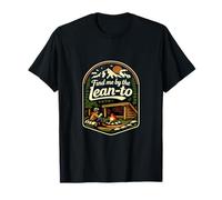 Badge « Find Me by The Lean-to Camping Mountain » T-Shirt