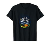 Badge « Find Me Under The Stars Camping Mountain » T-Shirt