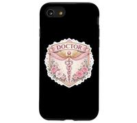 Badge Floral pour Femme Médecin Médecin Fleurs de caducée Coque pour iPhone SE (2020) / 7/8