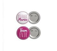 Badge future mariée et 5 badges team EVJF enterrement vie jeune fille Multi G