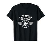 Badge Galaxy Art sous Licence Orbit Space Pilot Wings T-Shirt