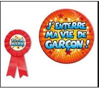 Badge Geant D 15 Cm Et Cocarde J'Enterre Ma Vie De Garcon