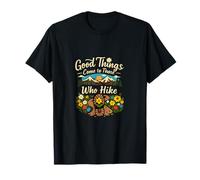 Badge Good Things Come to Those Who Hike Camping T-Shirt