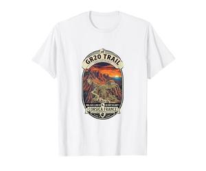Badge GR20 Trail Corsica/FR Randonnée Haute Altitude T-Shirt