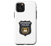 Badge Grammar Police to Serve and Correct English Teacher Coque pour iPhone 11 Pro