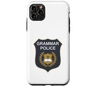 Badge Grammar Police to Serve and Correct English Teacher Coque pour iPhone 11 Pro Max