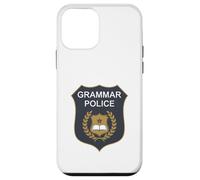 Badge Grammar Police to Serve and Correct English Teacher Coque pour iPhone 12 Mini