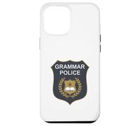 Badge Grammar Police to Serve and Correct English Teacher Coque pour iPhone 12 Pro Max