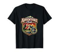 Badge Graphique Adventure Club Camping Mountain T-Shirt