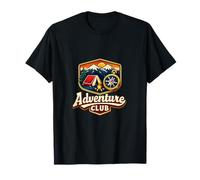 Badge Graphique Adventure Club Camping Mountain T-Shirt