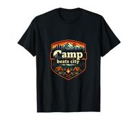 Badge Graphique Camp Beats City Mountain T-Shirt