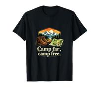 Badge Graphique Camp Far Camp Free Mountain T-Shirt