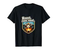 Badge Graphique pour rôti rôti Camping Montagne T-Shirt