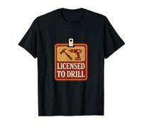 Badge graphique sous licence pour entrepreneur de perçage T-Shirt