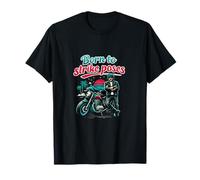 Badge Graphique Vintage Born to Strike Poses T-Shirt