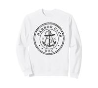 Badge Harbour Club Anchor, Marina de Voile Nautique, Yacht et océan Sweatshirt