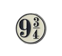 Badge - HARRY POTTER - Harry Potter Quai 9 3/4 - Métal - Argenté - 2 x 2 cm
