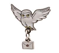 Badge Harry Potter Hedwig et lettre en métal émaillé 4 cm par 3,5 cm, Métal