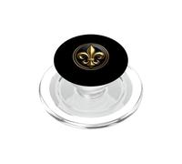 Badge héraldique élégant Fleur de Lis PopSockets PopGrip pour MagSafe