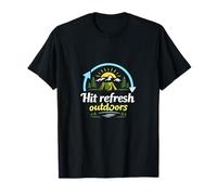 Badge Hit Refresh Outdoors Camping Mountain T-Shirt