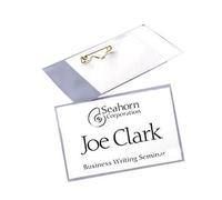 Badge Holder, Rigid, Side Loading, 2-1/4"x3-1/2", 50/Box, Blue (AVE05883) Category: Name Badges by Avery Consumer Products