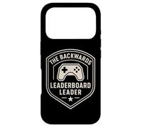Badge Humoristique Noob Gamer Blague Leaderboard Sarcasme Gaming Fan Coque pour iPhone 17 Pro
