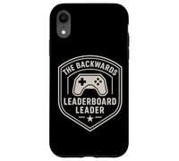 Badge Humoristique Noob Gamer Blague Leaderboard Sarcasme Gaming Fan Coque pour iPhone XR