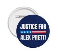 Badge « Justice pour Alex Pretti » - Soutien aux manifestations de Minneapolis (Minnesota) - Lot de 5 badges, broches et épingles