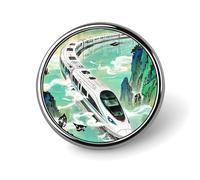 Badge « Le train à grande vitesse roule à toute vitesse » pour hommes et femmes, épingles à revers élégantes et durables, badges en métal légers pour chemises, vestes, chapeaux