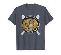 Badge Legion Etrangere Combat Foret CEFE T-Shirt, Homme, Bleu Chiné, 6XL