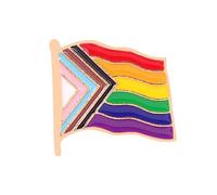 Badge LGBT Equality Gay Lesbian Bisexuel Transgenre Rainbow Metal Supports Broche Gay Trans Badges D1D2, oen-size