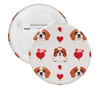 Badge Love Dog rond en métal, broche légère pour sac à dos, épingles à boutons tendance pour chemises, vestes, châle, manteau, unisexe, 12PCS, Fer blanc, épingles rondes en métal