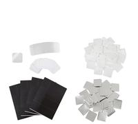 Badge Maker DIY Badge Lot de 50/100 pièces de 50 x 50 mm pour badges métalliques carrés, boutons, fabrication de bricolage pour machine à fabriquer des boutons(100Pcs Fridge magnet)