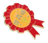 Badge Médaille Broche en Alliage Rouge pour Élèves et Parents | Décoration D’uniforme Scolaire, Détails Soignés et Design Festif, pour Vestes et Chemises